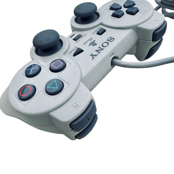Sony PlayStation 1 PSone Analog Controller Gray Genuine SCPH-110 - Picture 3 of 9